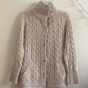 Zara Oatmeal Cardigan with buttons size Small